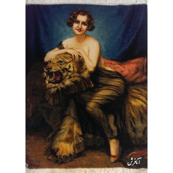Girl and Tiger Tableau Carpets