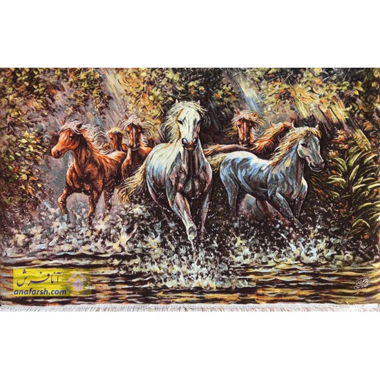 Horses tableau carpets