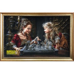 تابلوفرش مهر مادر شطرنج باز